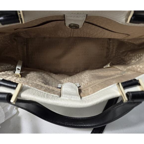 Kate Spade Houston Street Leo Pebble Leather Satchel Bag Color Block - Picture 11 of 13